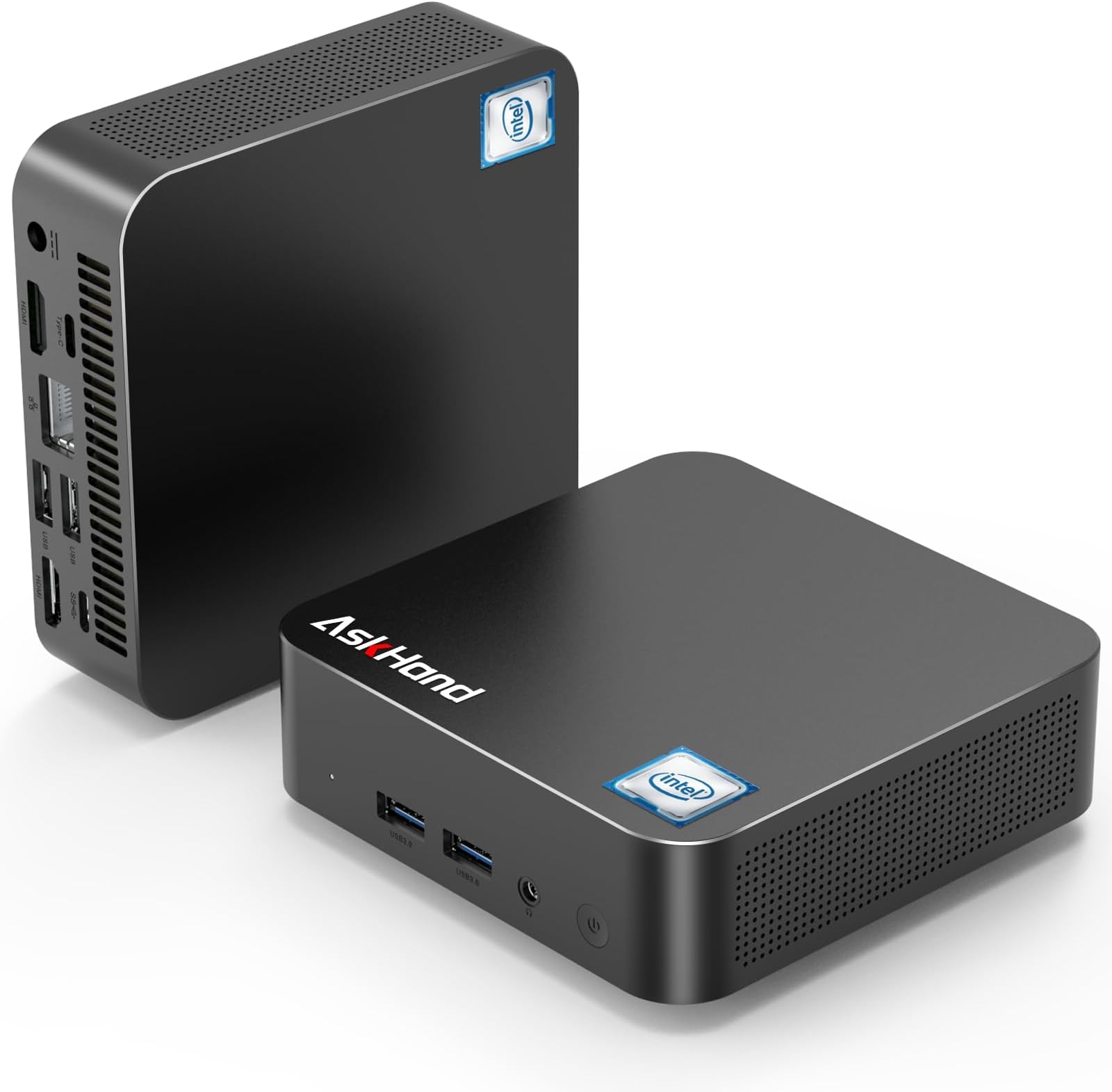 Dual NAS Bay Mini PC N100 Mini PC - Intel N100 Micro Computer 32TB